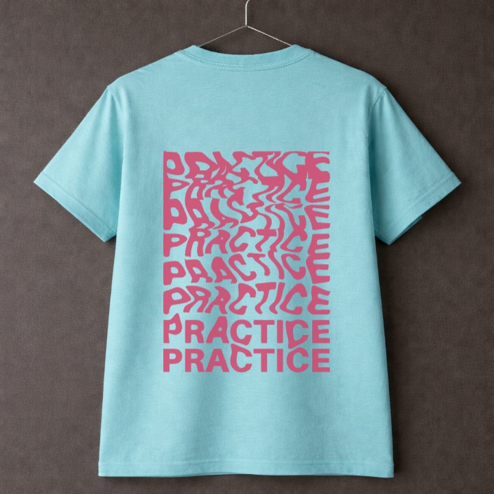 Turquoise Practice T-shirt back view