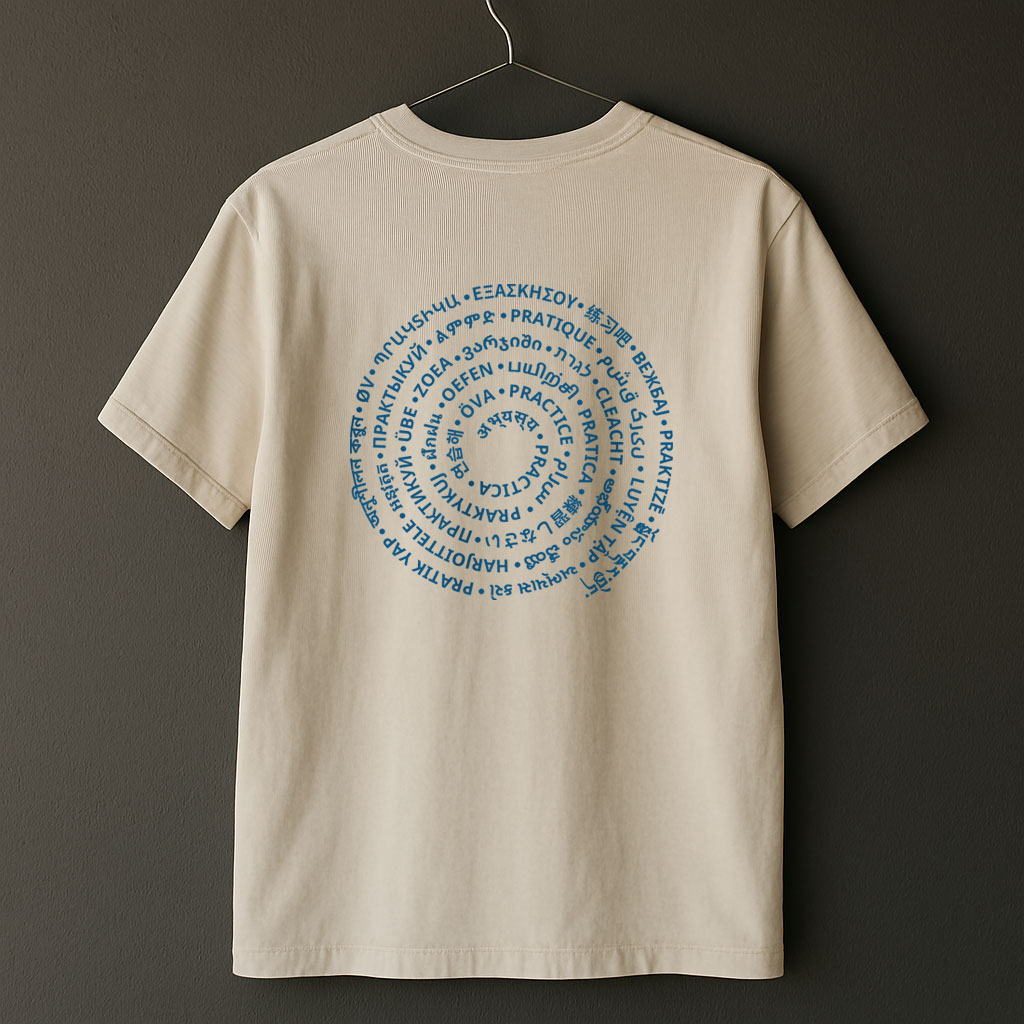 Ivory T-shirt back view